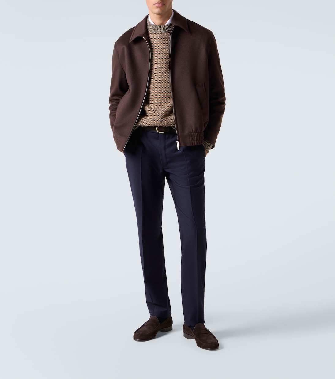 Virgin wool striped sweater | Slowear