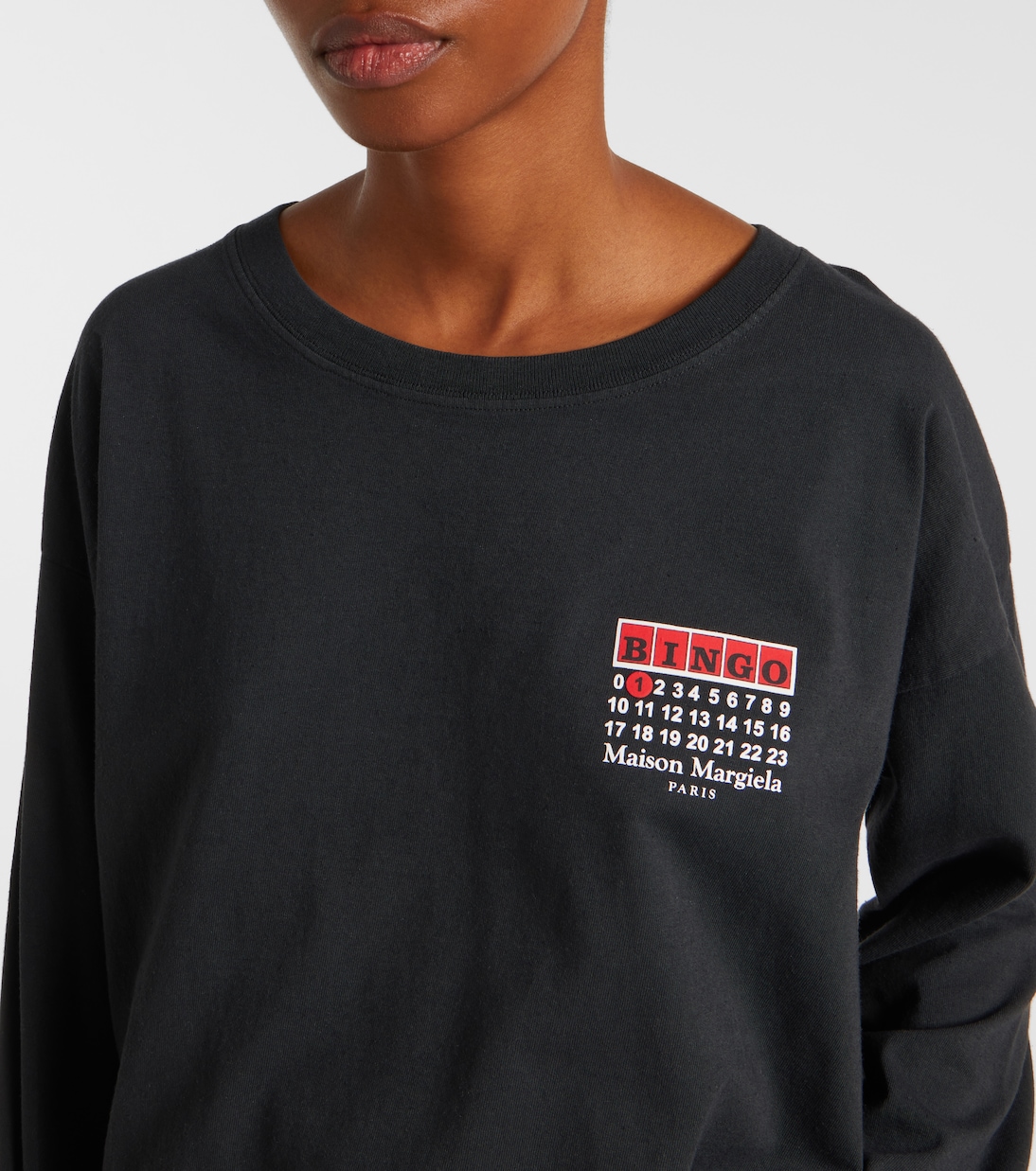 T-Shirt Bingo aus Baumwoll-Jersey | Maison Margiela