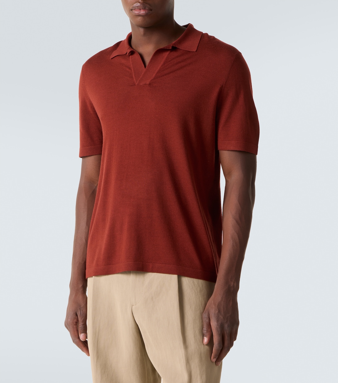 Polohemd aus Kaschmir und Seide | Gabriela Hearst