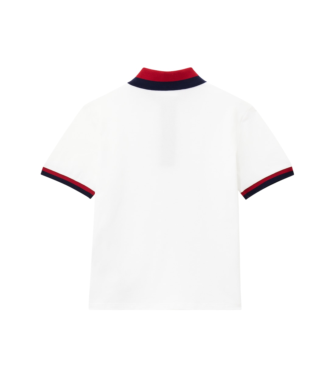 Web Stripe cotton-blend polo shirt | Gucci Kids