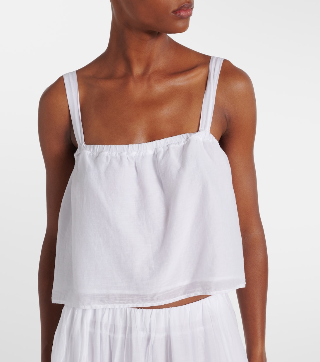 Top Andrea in voile di cotone e seta | Velvet