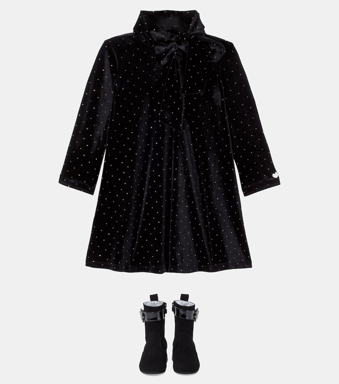 Verziertes Kleid | Monnalisa