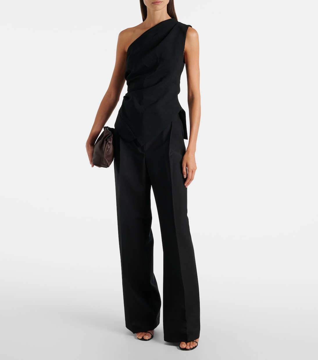 Pleated wool and mohair wide-leg pants | Róhe