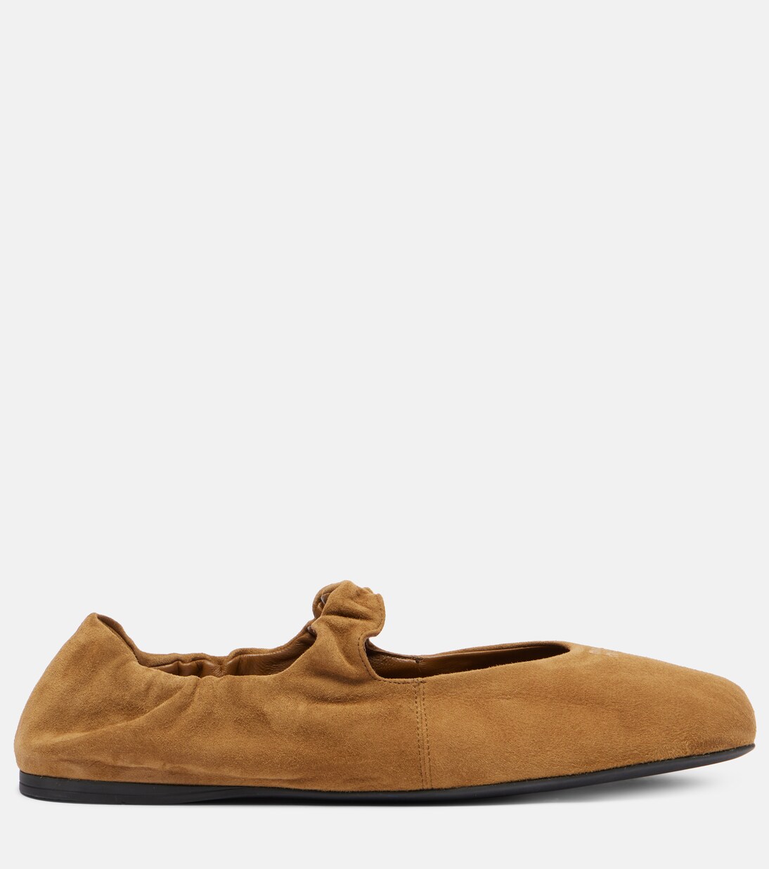 Mary-Jane-Ballerinas Ruches aus Veloursleder | Miu Miu