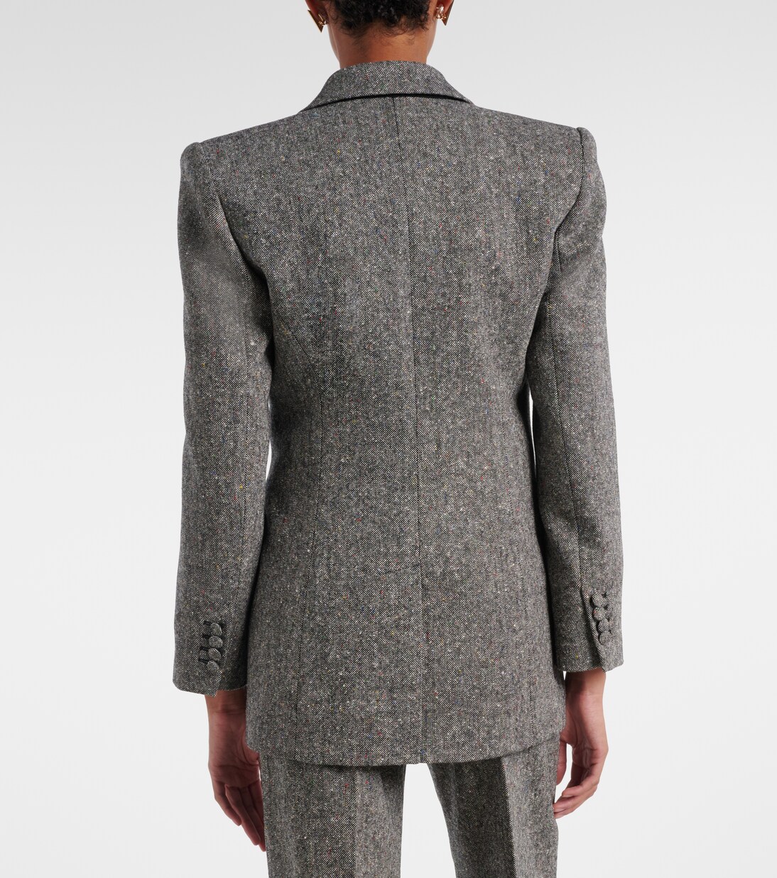 Double-breasted wool-blend blazer | Valentino