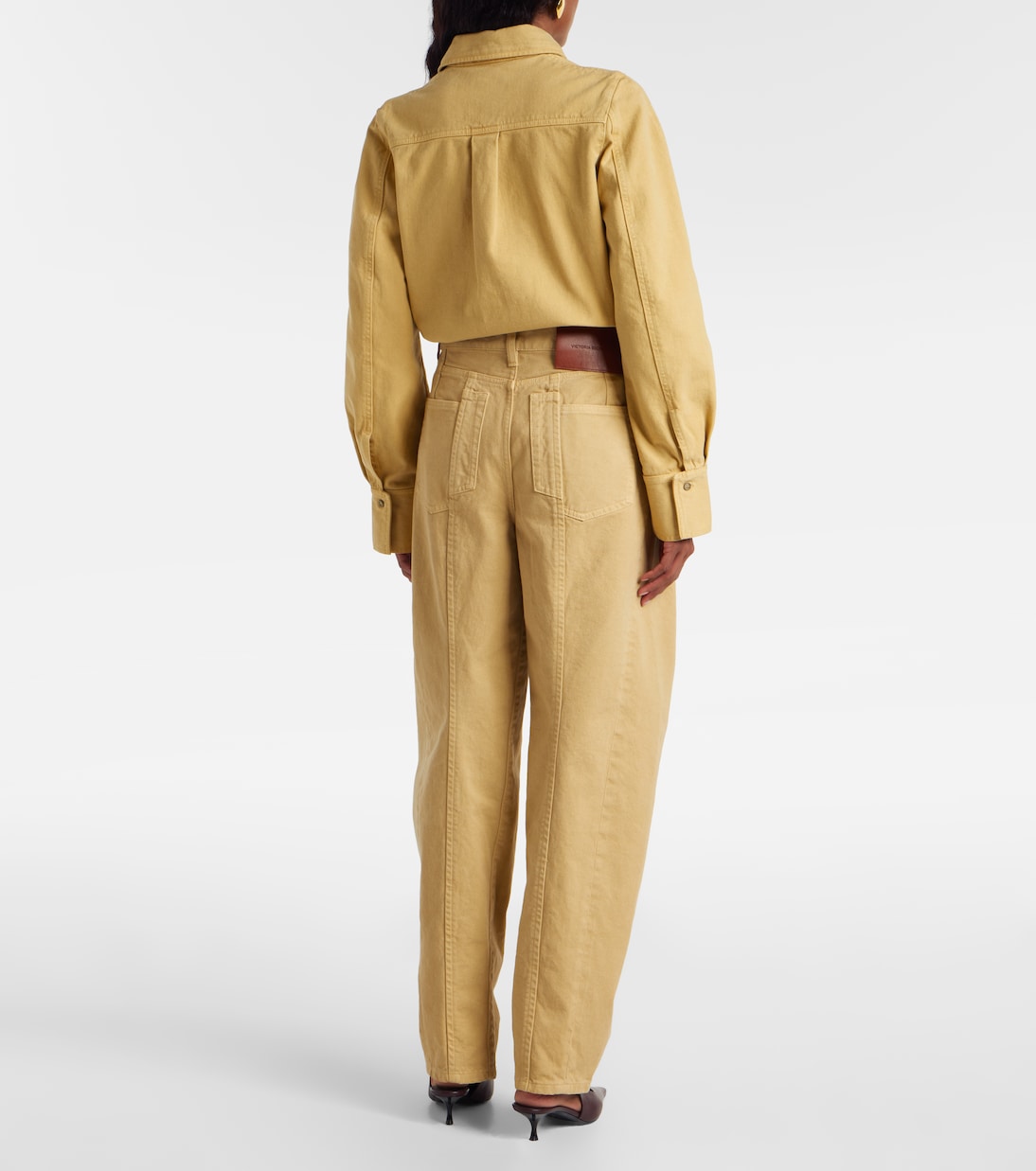 Jeans barrel a vita alta | Victoria Beckham