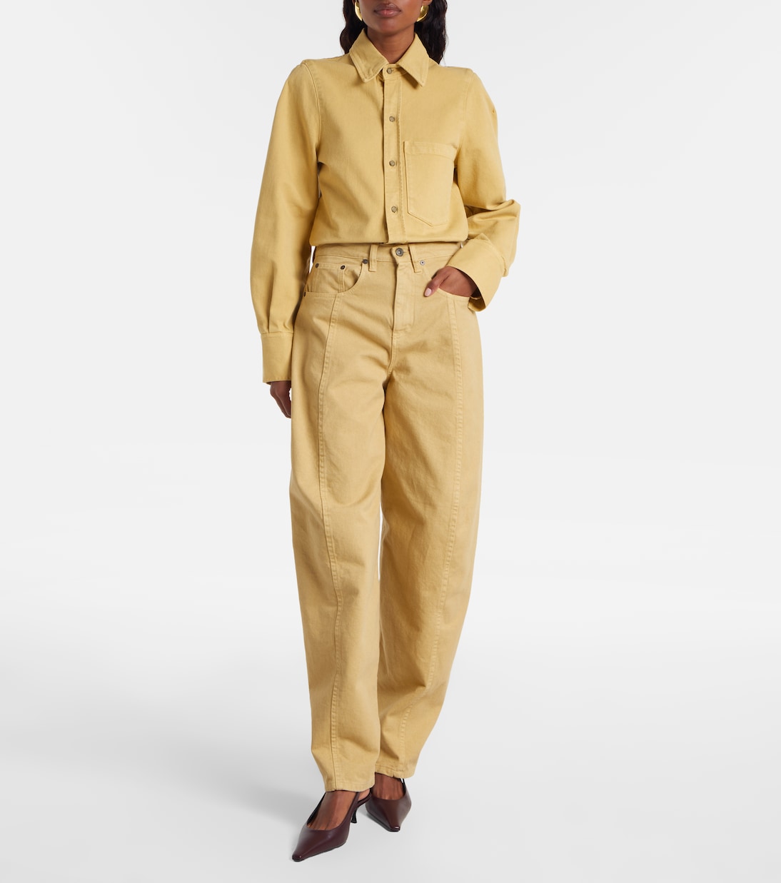 Jeans barrel a vita alta | Victoria Beckham