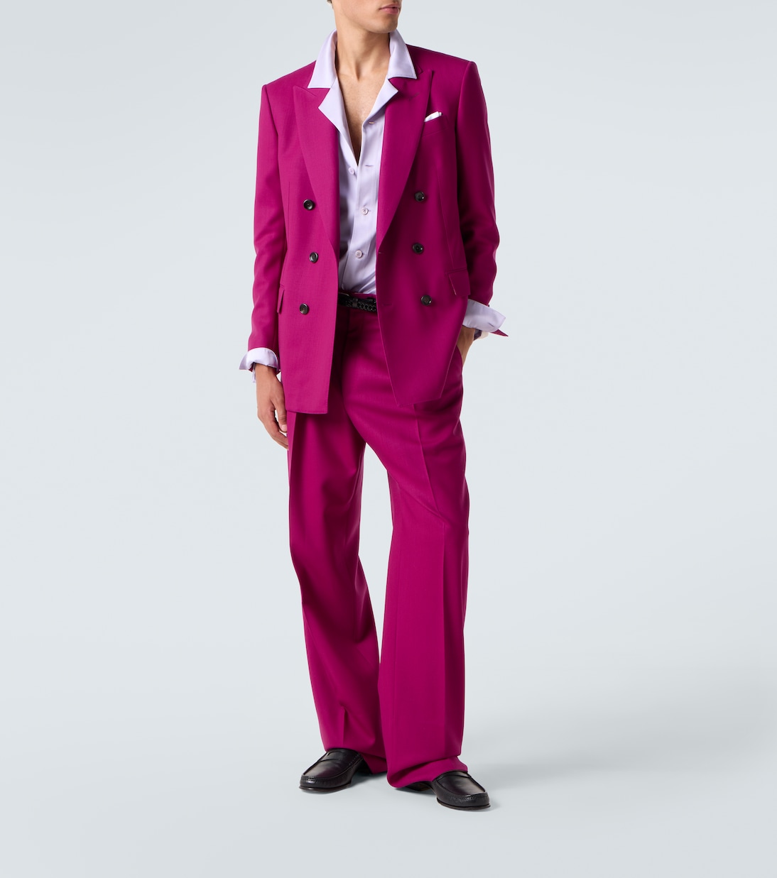 Wool twill suit pants | Tom Ford