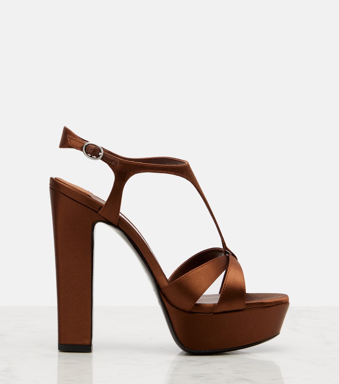 Kesia 120 satin platform sandals | Jimmy Choo