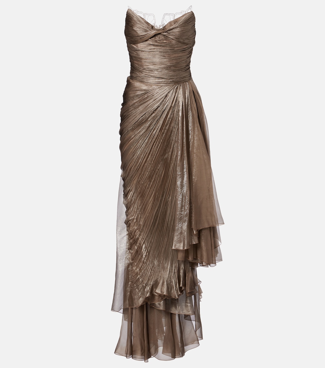 Robe bustier Jolie en soie à dentelle | Maria Lucia Hohan