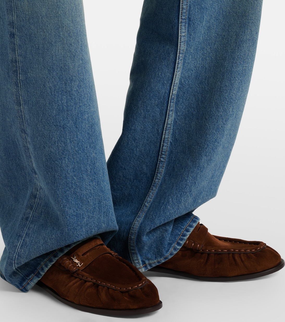 Le Loafer suede penny loafers | Saint Laurent