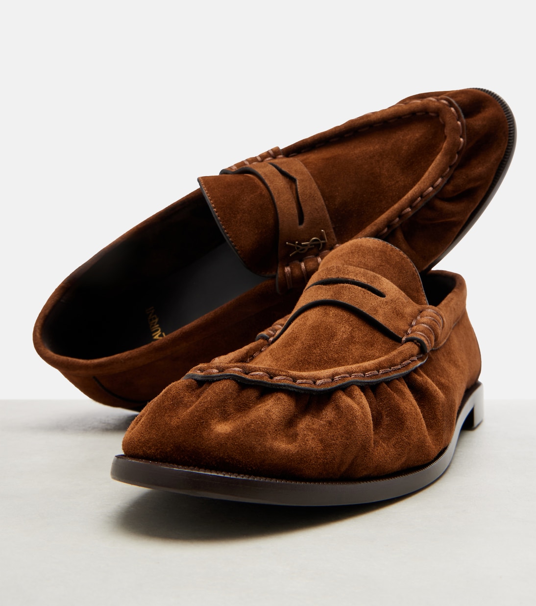 Le Loafer suede penny loafers | Saint Laurent