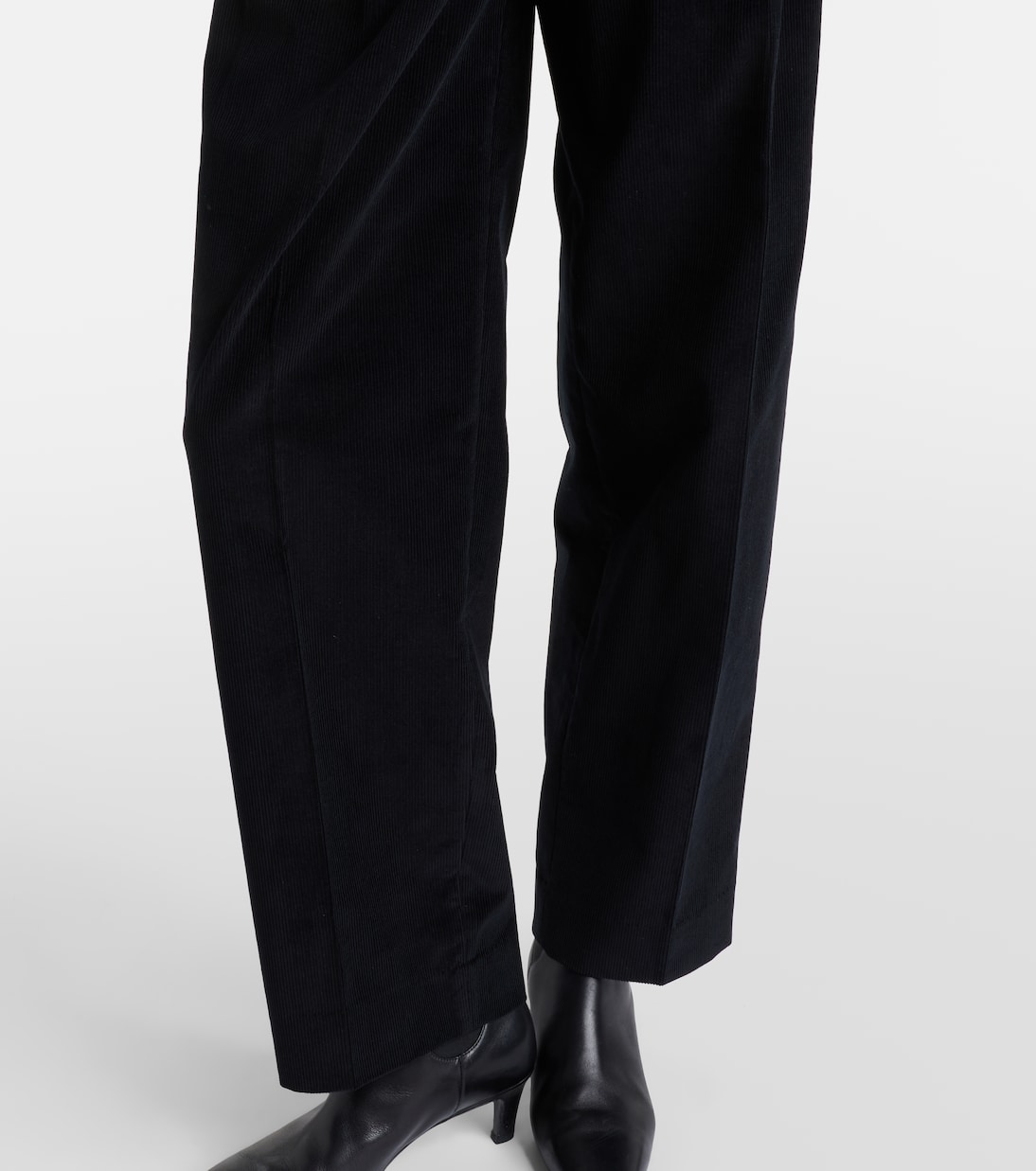 Weite Hose Deep Pleat aus Baumwoll-Cord | Toteme