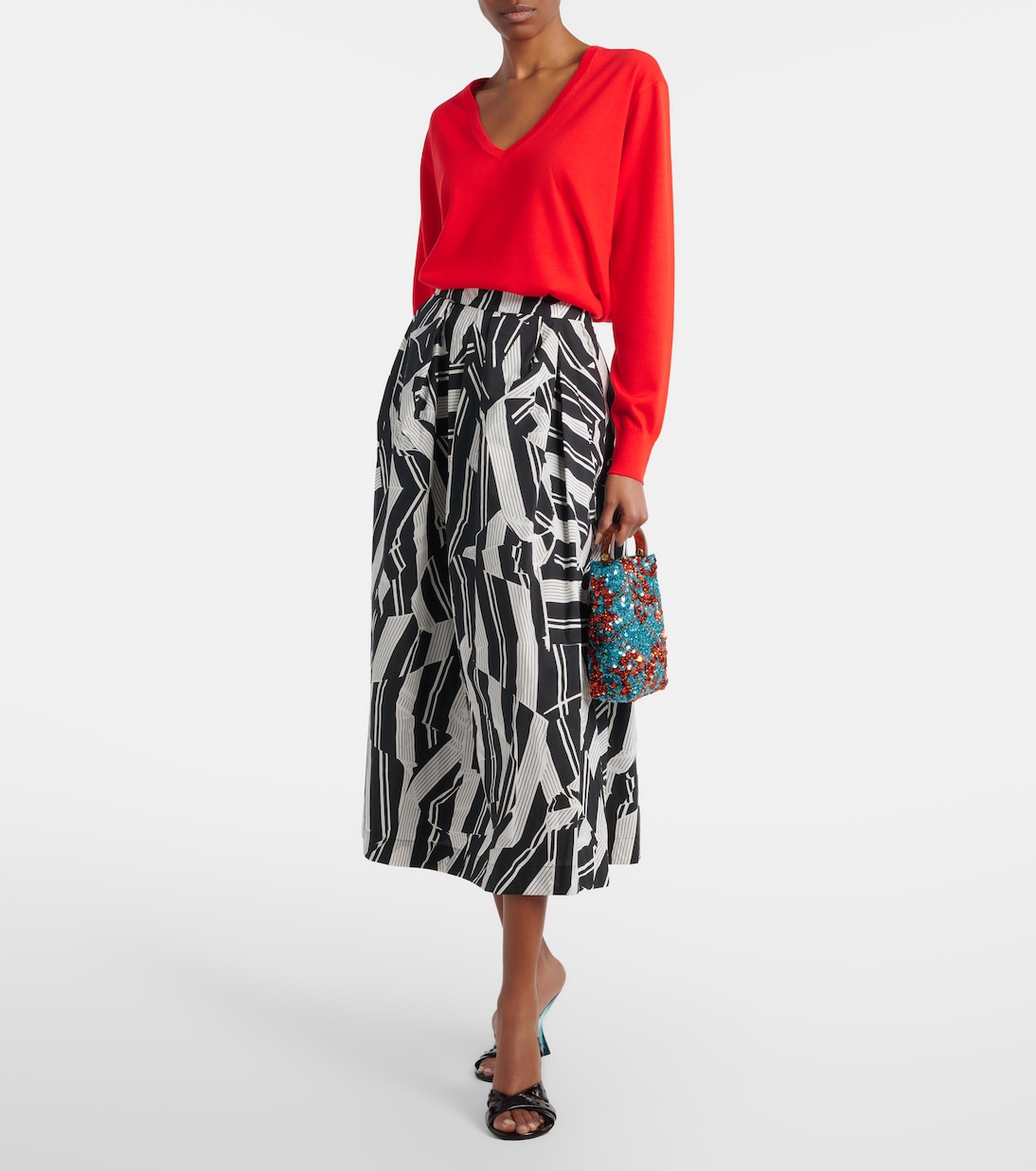 Henkeltasche Crisp Small mit Pailletten | Dries Van Noten