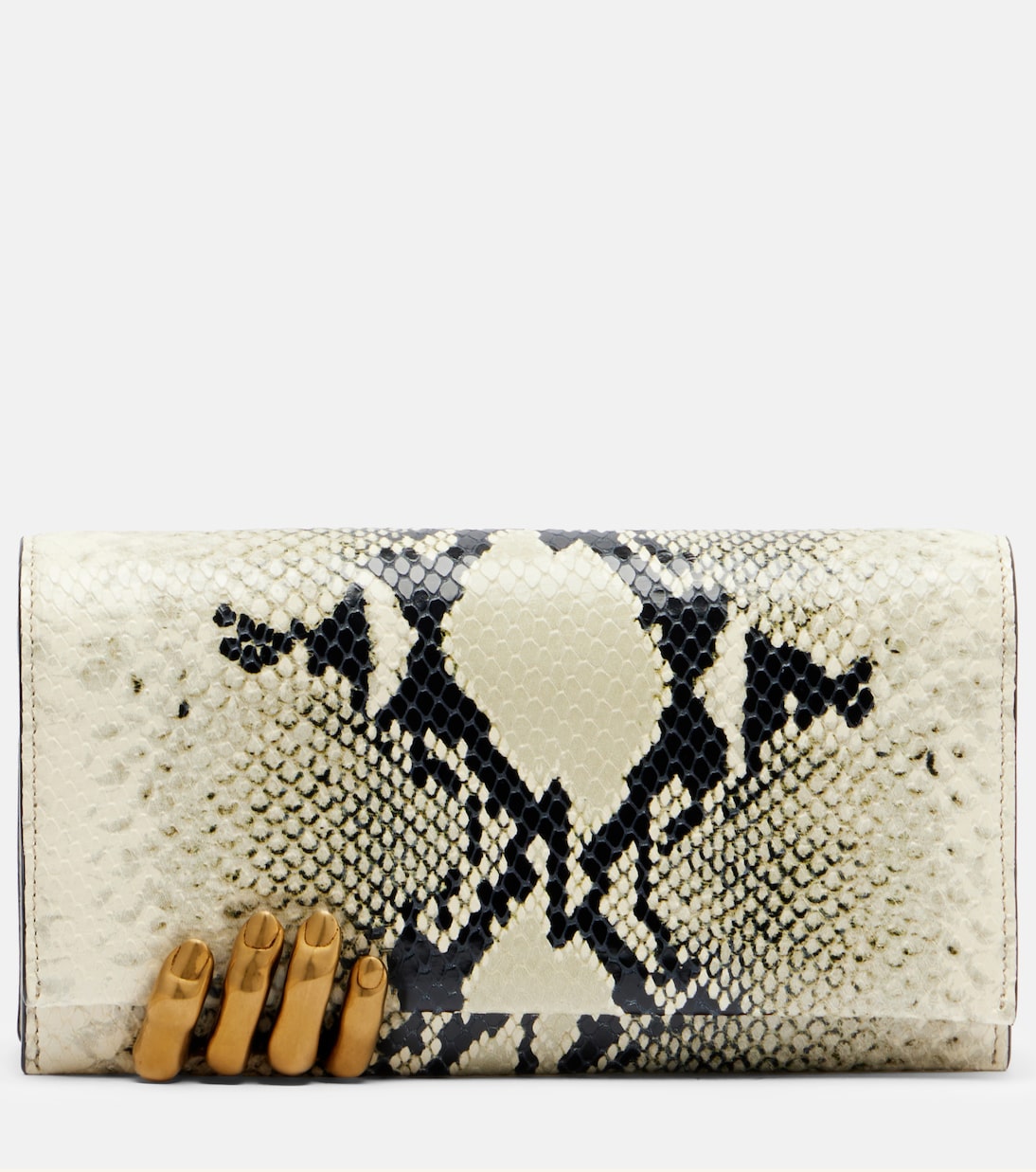 Clutch Sculpted Hand de piel grabada | Khaite