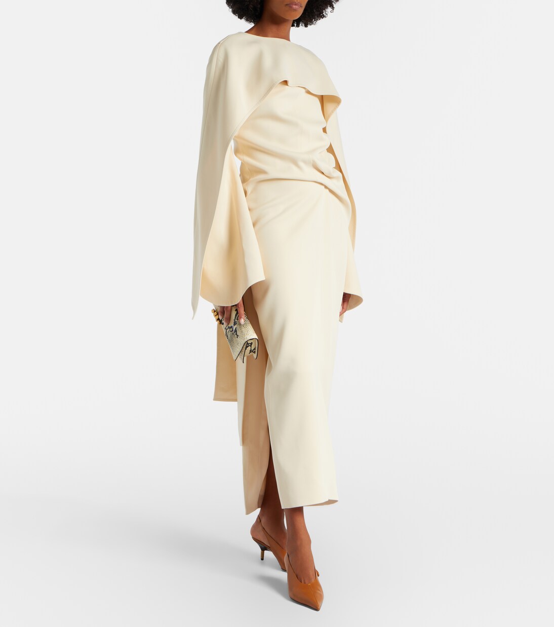 Clutch Sculpted Hand de piel grabada | Khaite