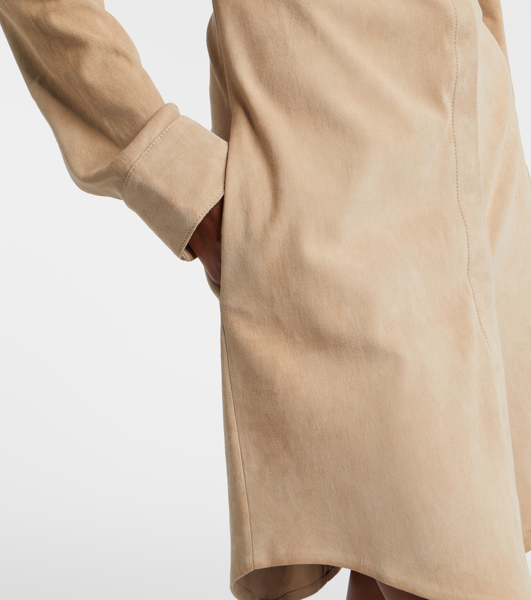 Abito chemisier Geraldine in suede | Stouls