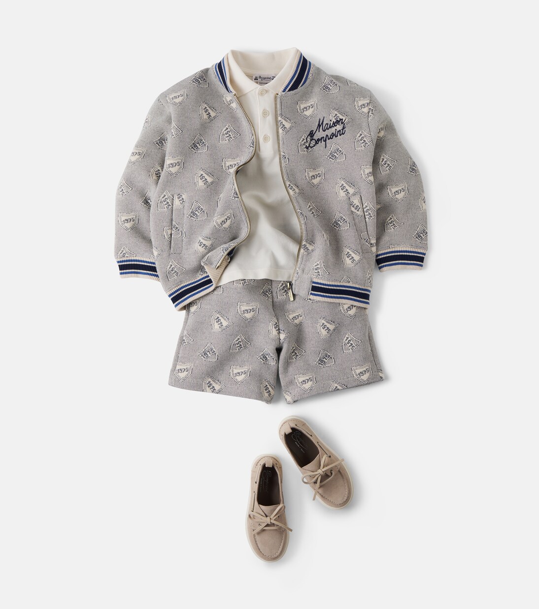 Lantern cotton-blend jacquard jacket | Bonpoint