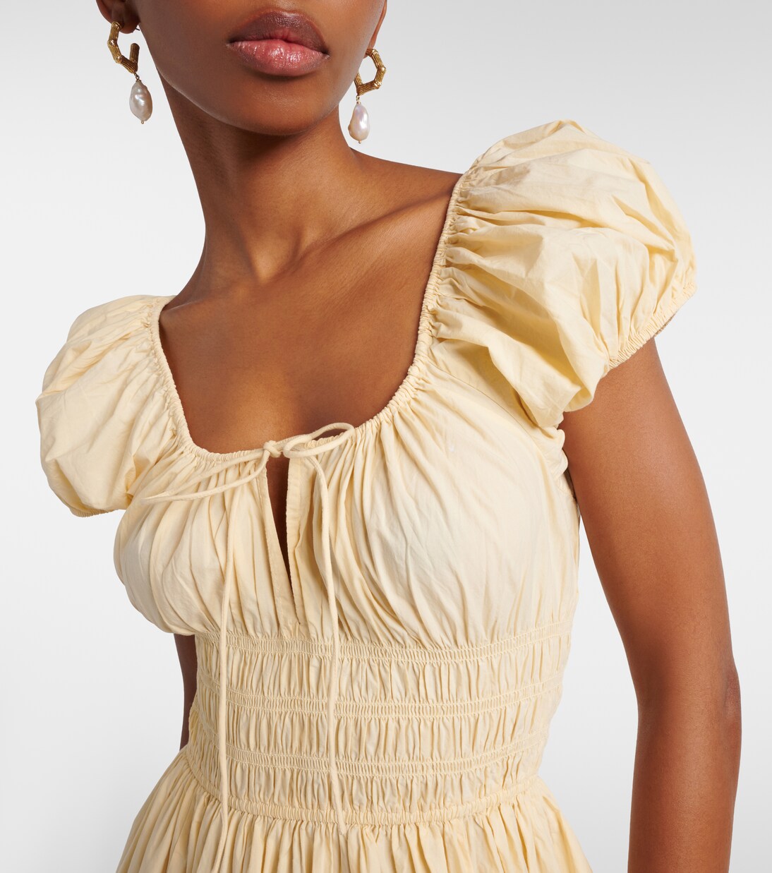 Quinn cotton poplin midi dress | Dôen