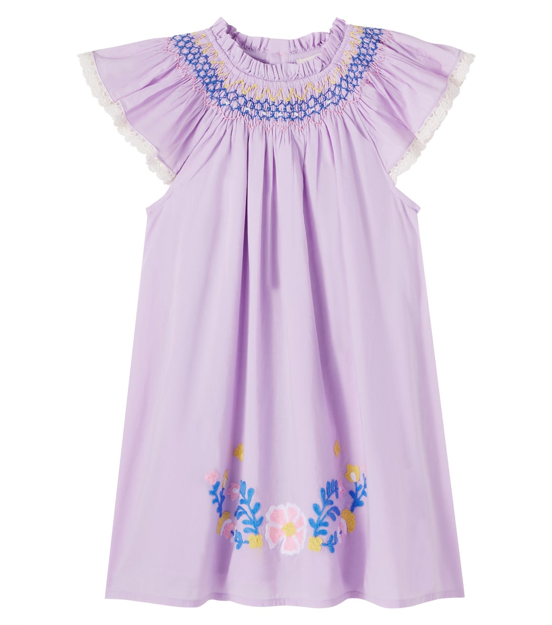 Besticktes Kleid Edith aus Baumwolle | Louise Misha