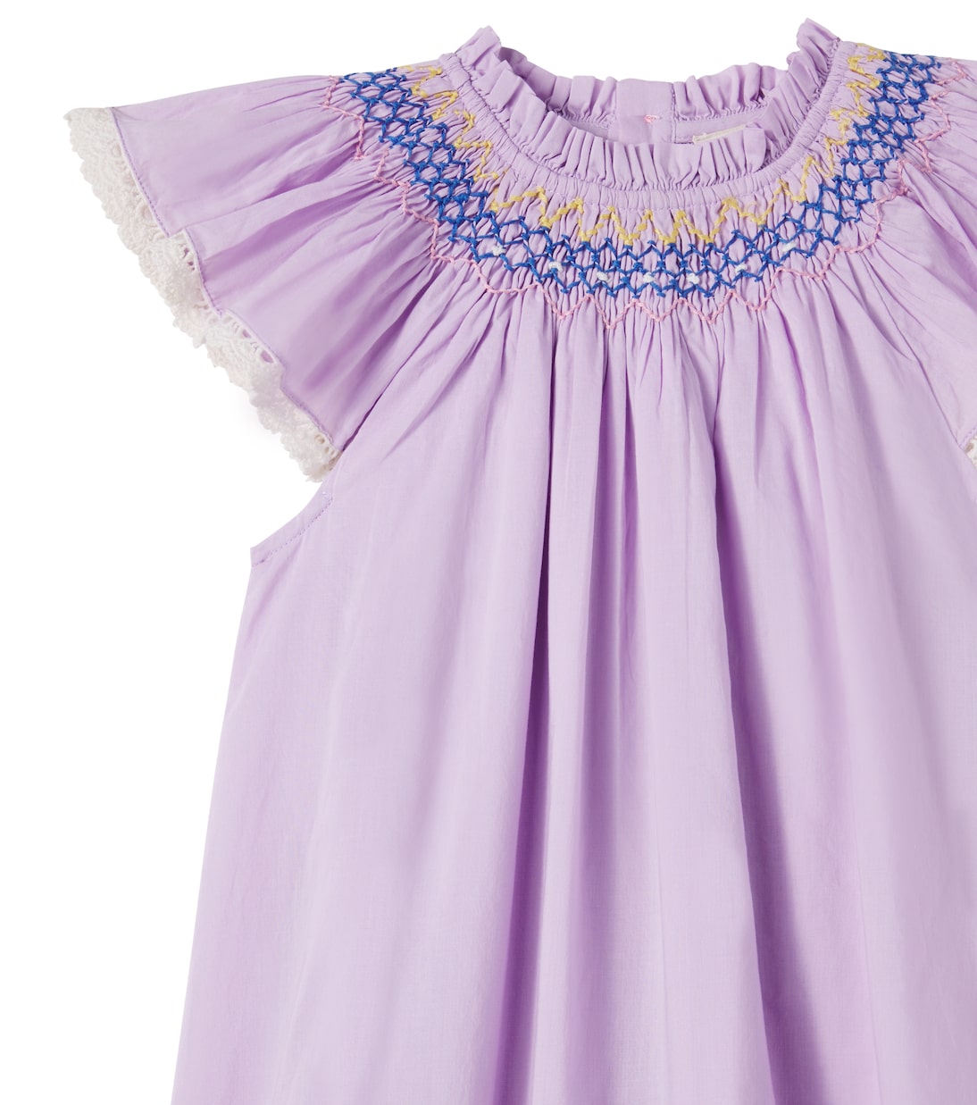 Besticktes Kleid Edith aus Baumwolle | Louise Misha