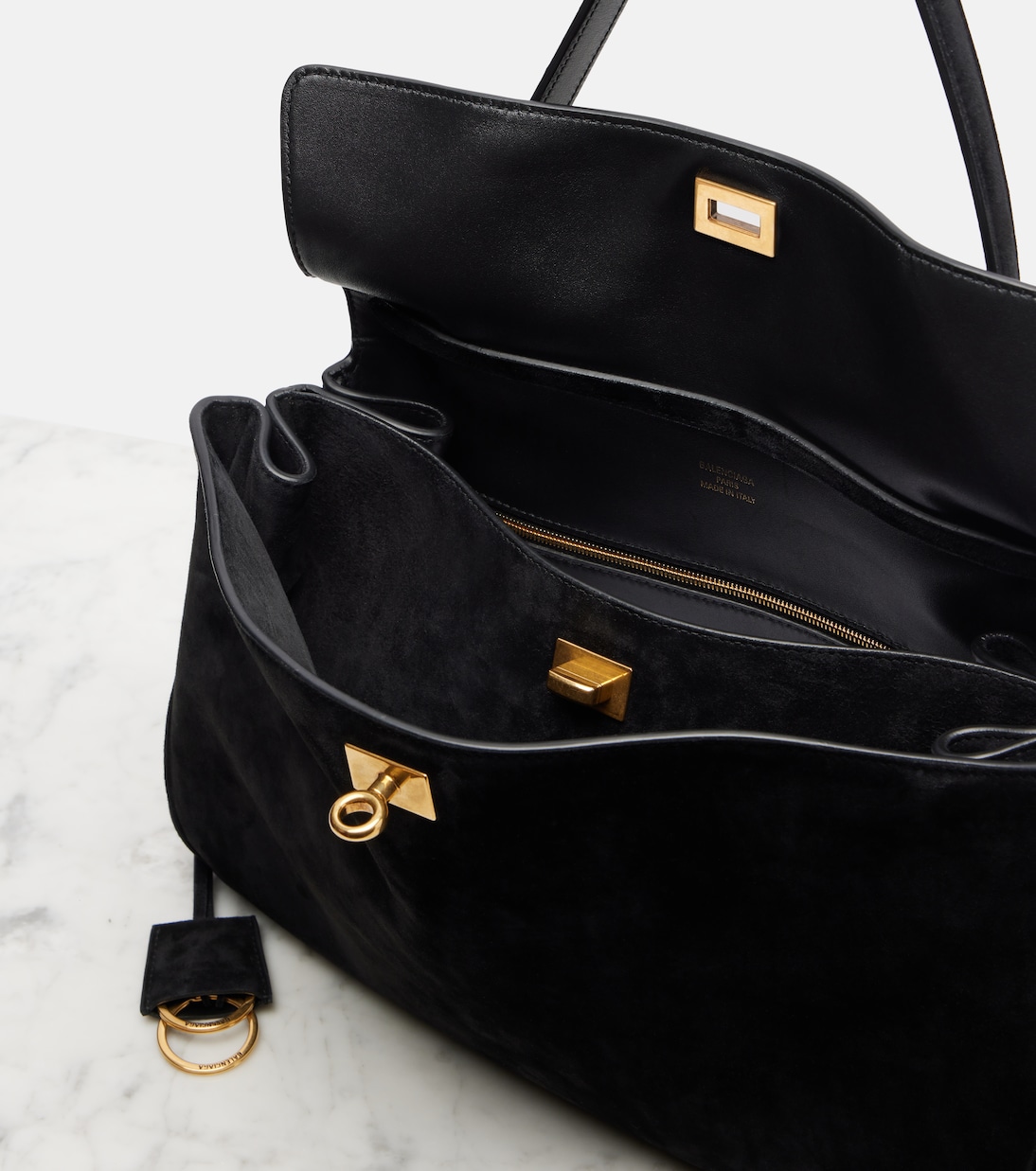 Bolso al hombro Rodeo Medium de ante | Balenciaga