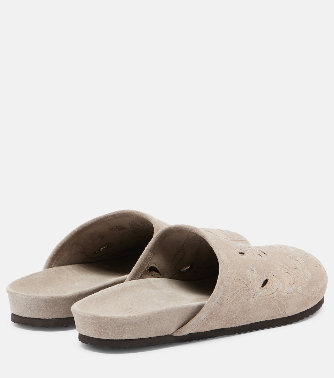 Sequined suede slides | Brunello Cucinelli