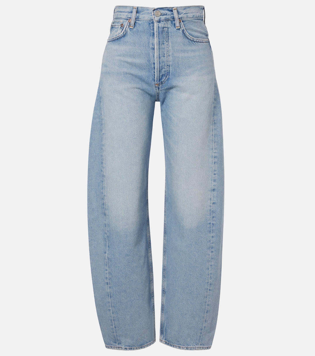 Luna faded barrel-leg jeans | Agolde