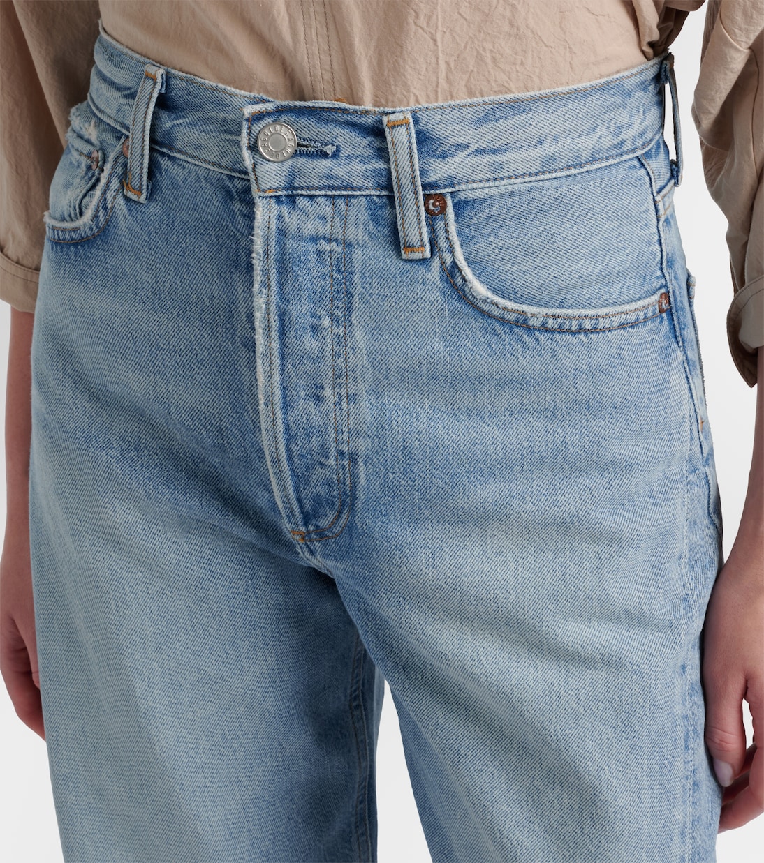Luna faded barrel-leg jeans | Agolde