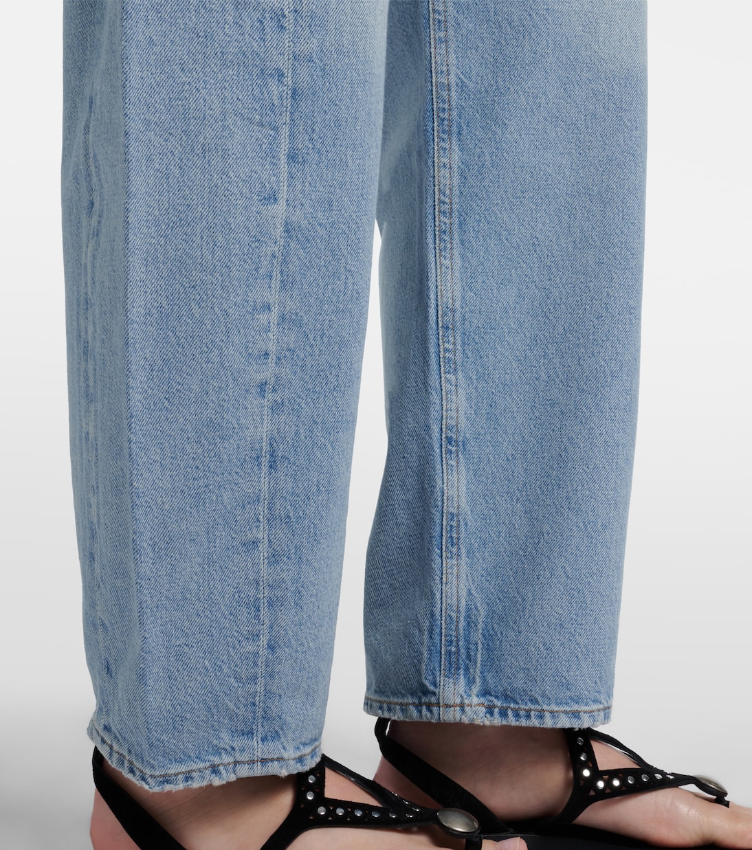 Luna faded barrel-leg jeans | Agolde