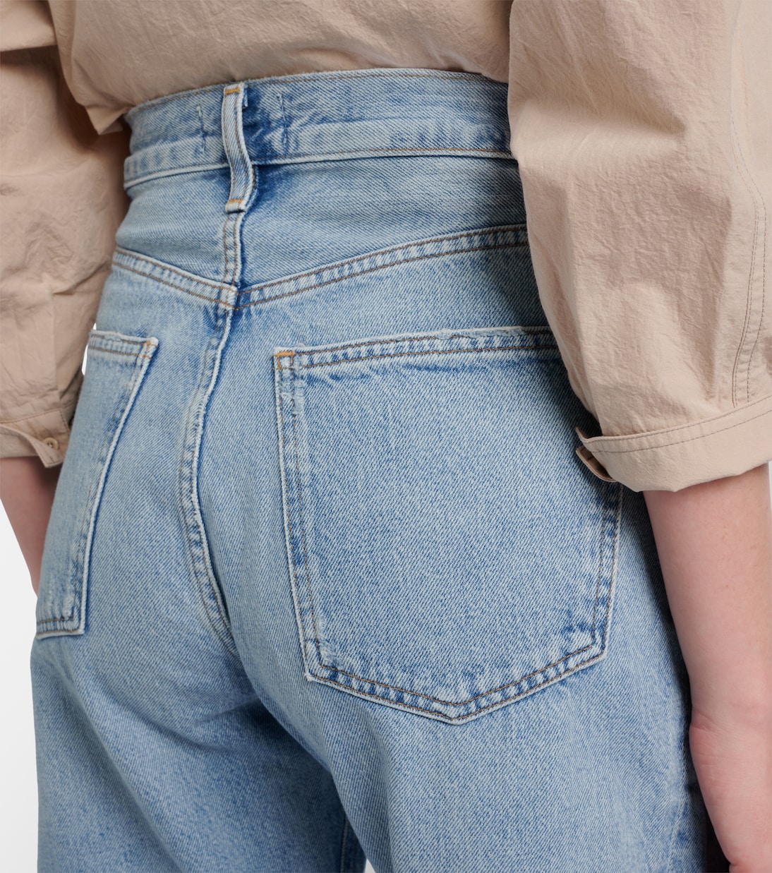 Luna faded barrel-leg jeans | Agolde