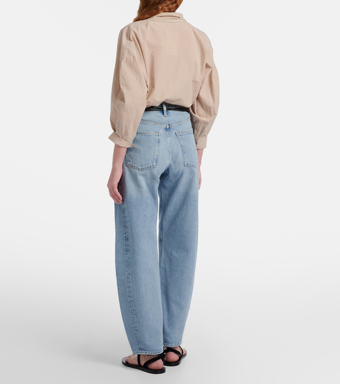 Luna faded barrel-leg jeans | Agolde