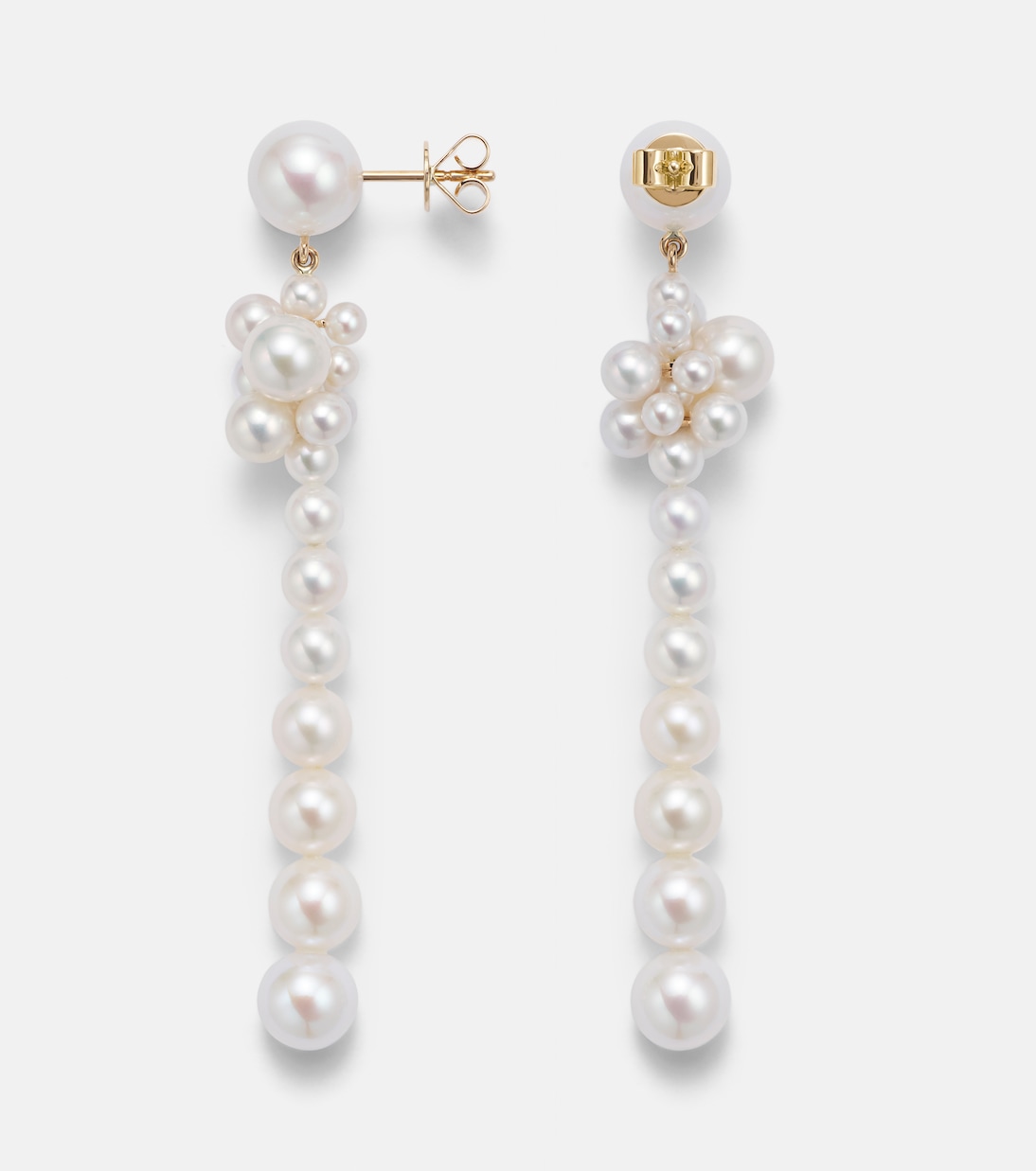 Colonna Botticelli 14kt gold drop earrings with pearls | Sophie Bille Brahe