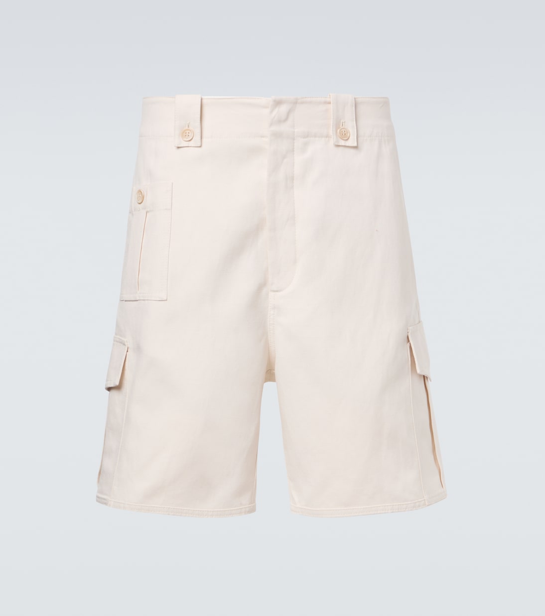 Cotton and linen cargo shorts | Brunello Cucinelli