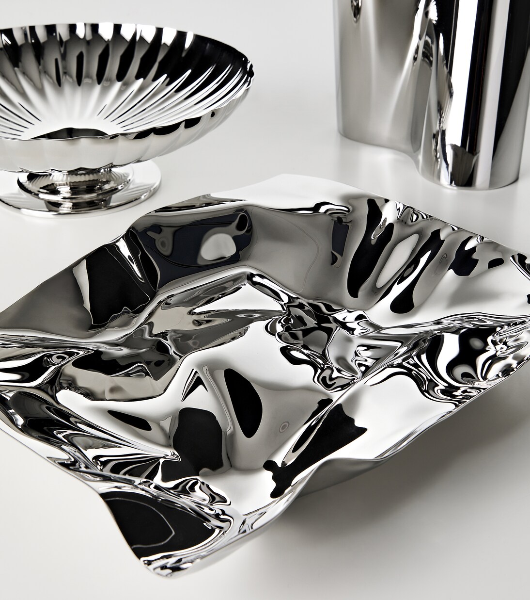 Plateau Panton Medium en acier inoxydable | Georg Jensen