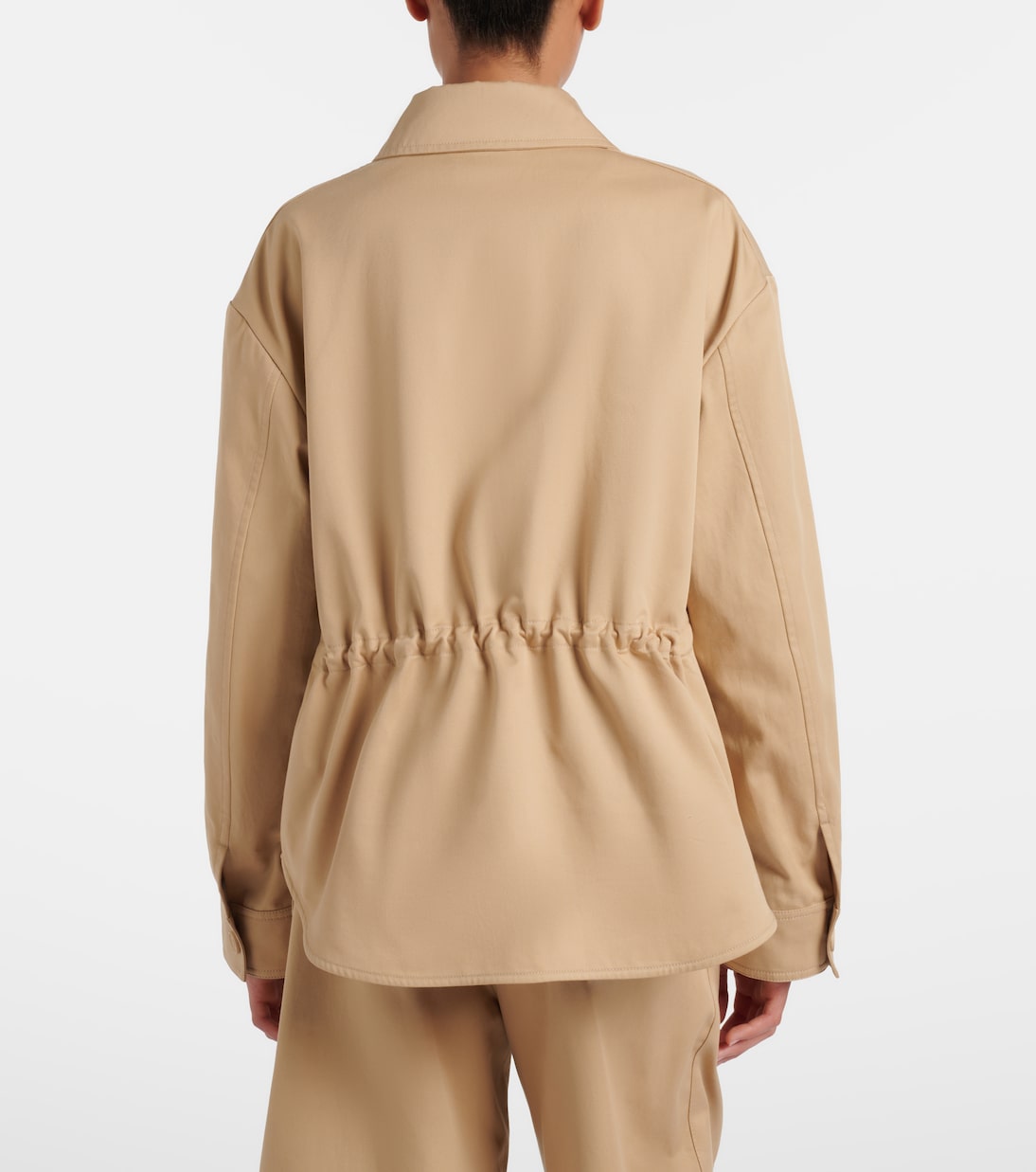Giacca in cotone con pelle | Loewe