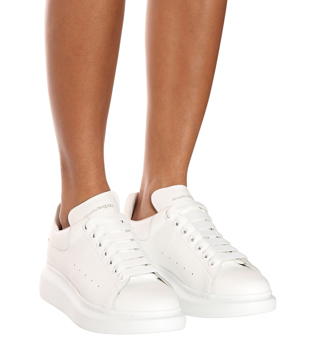 Oversized leather sneakers | McQueen