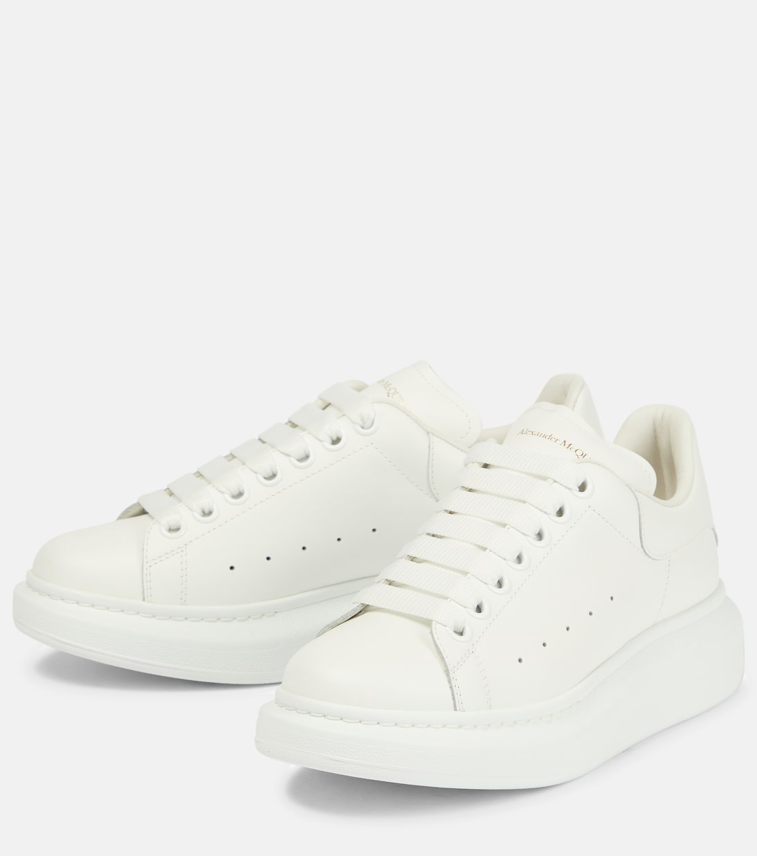 Oversized leather sneakers | McQueen