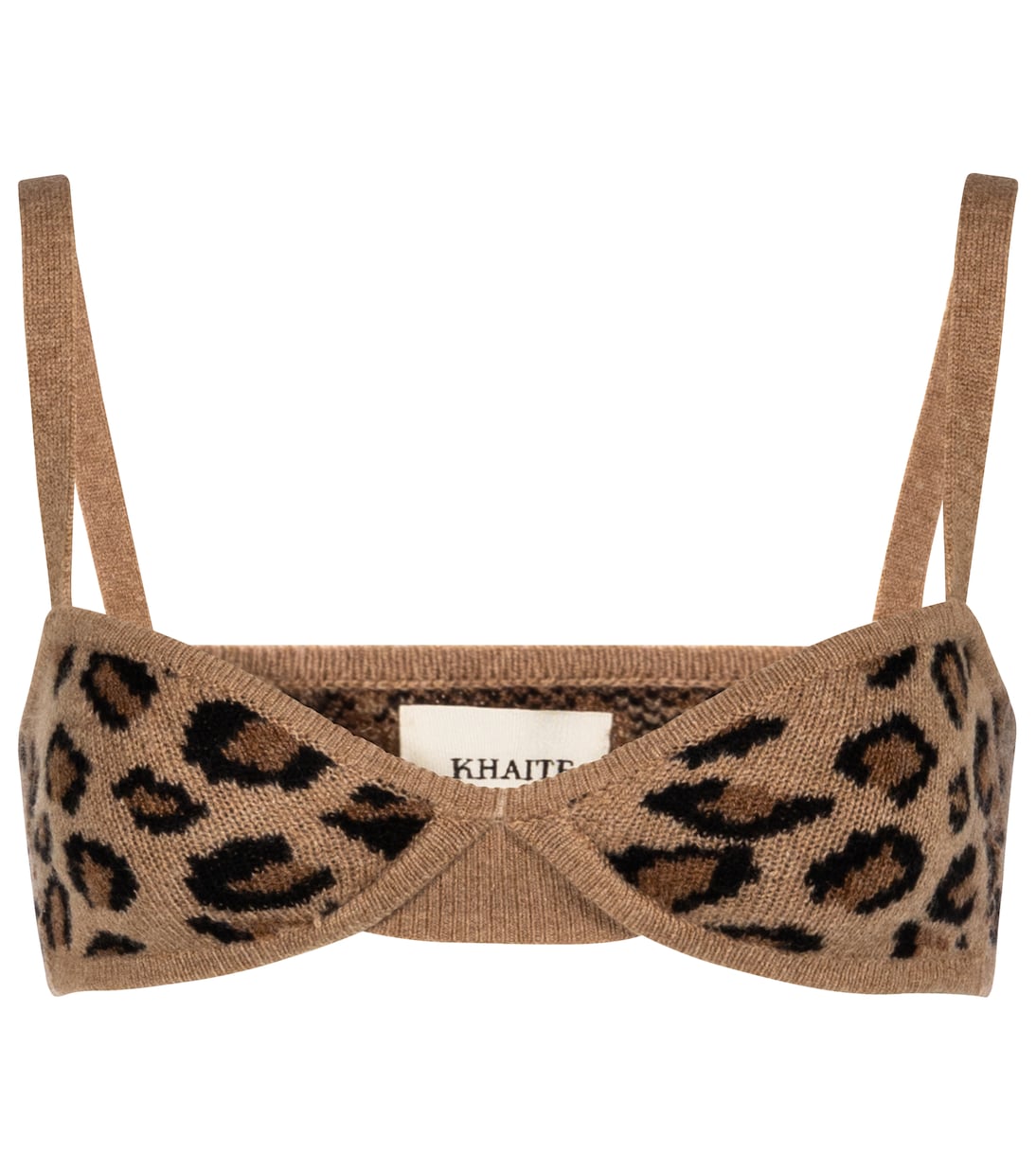 Bralette Eda de cachemir estampado | Khaite