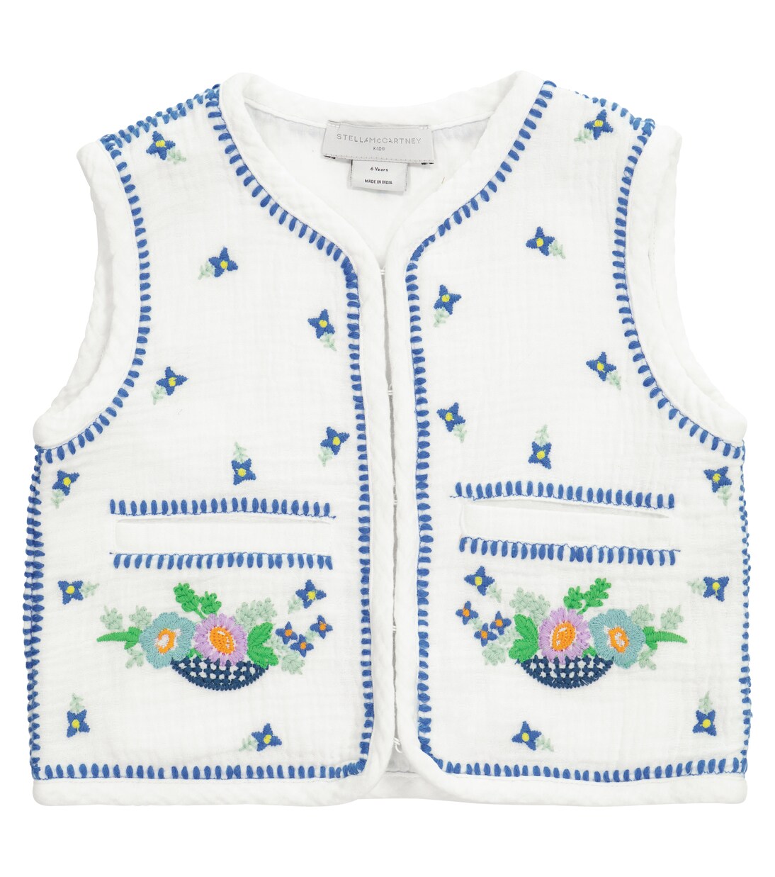 Gilet en coton à fleurs | Stella McCartney Kids