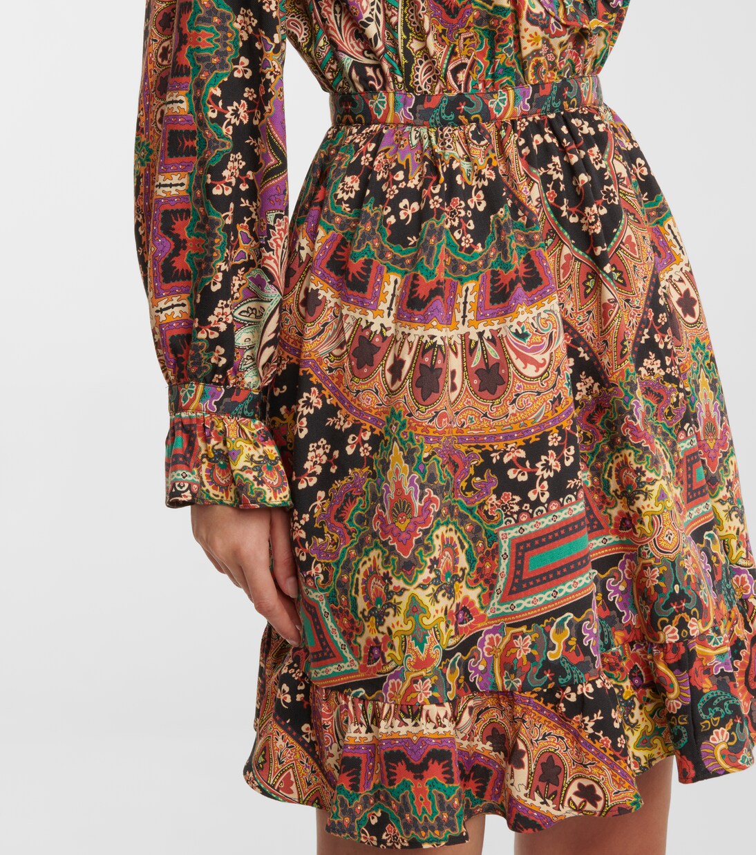 Robe en laine et soie à motif cachemire | Etro