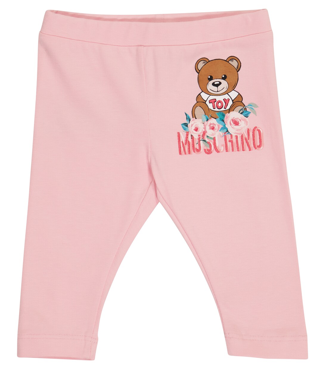 Baby Teddy stretch-cotton leggings | Moschino Kids