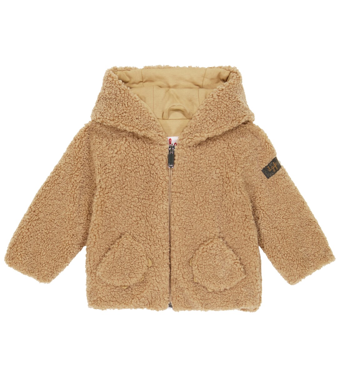 Baby Kapuzenjacke aus Teddyfleece | Il Gufo
