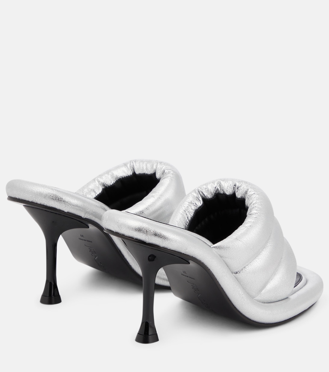 Pantoletten Bumper-Tube aus Leder | JW Anderson