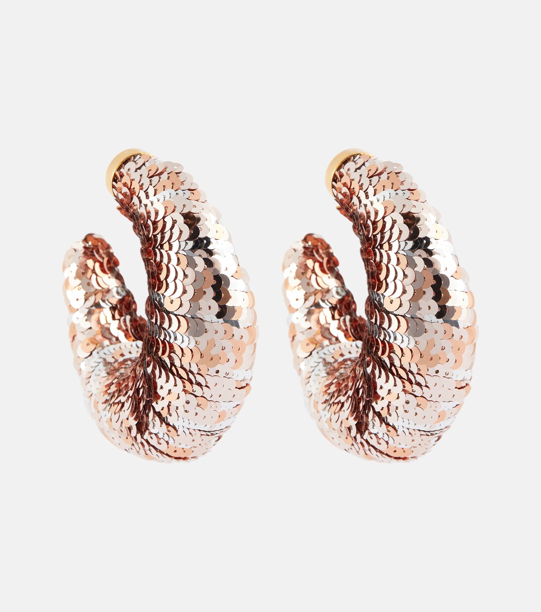 Croissant sequined hoop earrings | Tom Ford