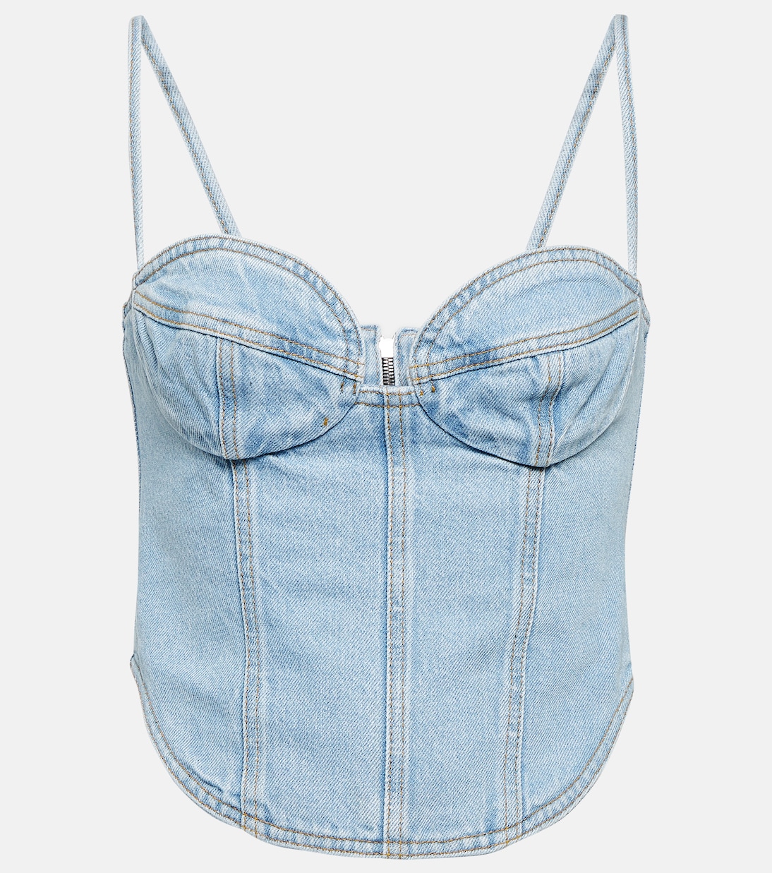Bustier-Top aus Denim | Magda Butrym