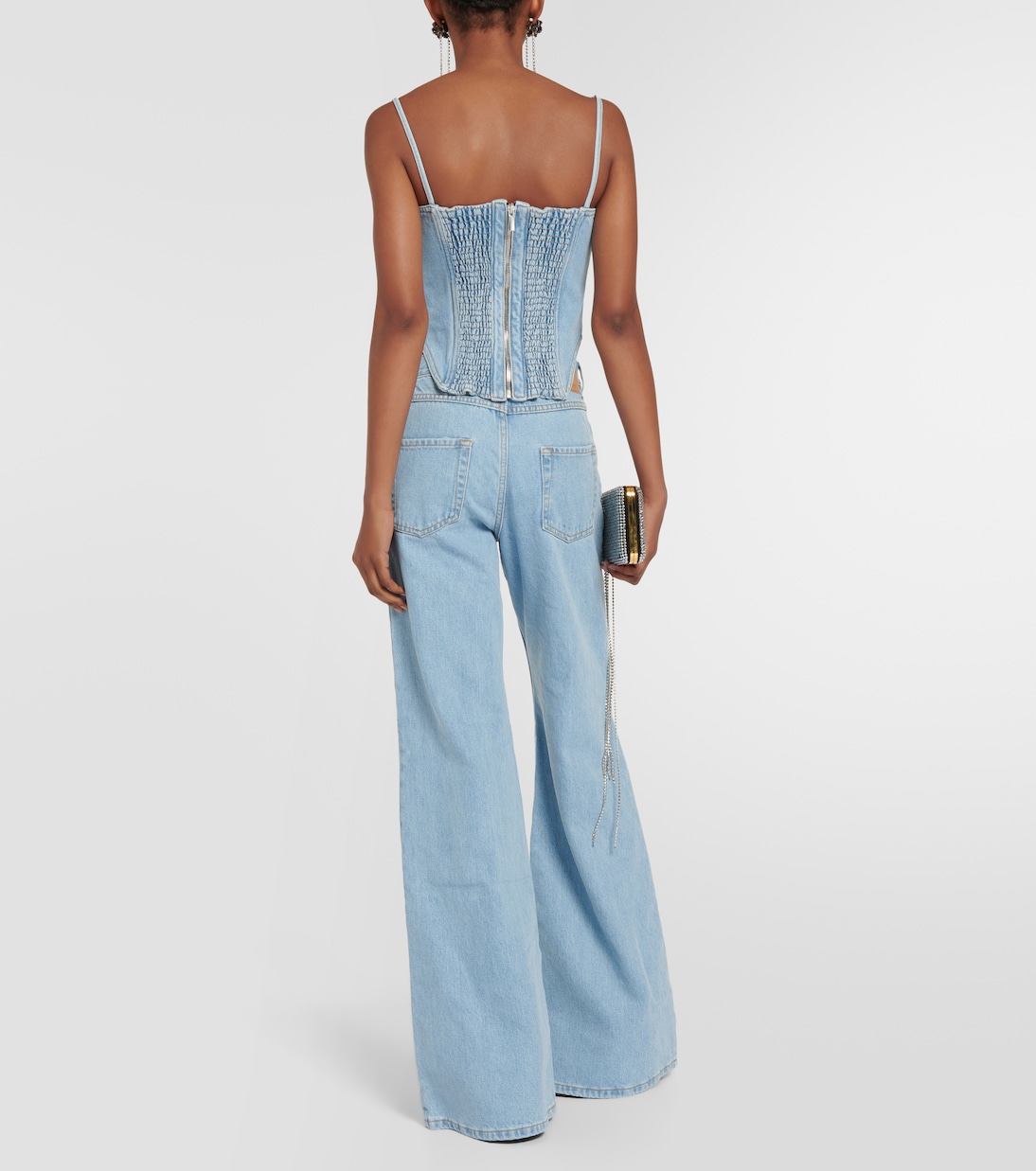 Bustier-Top aus Denim | Magda Butrym