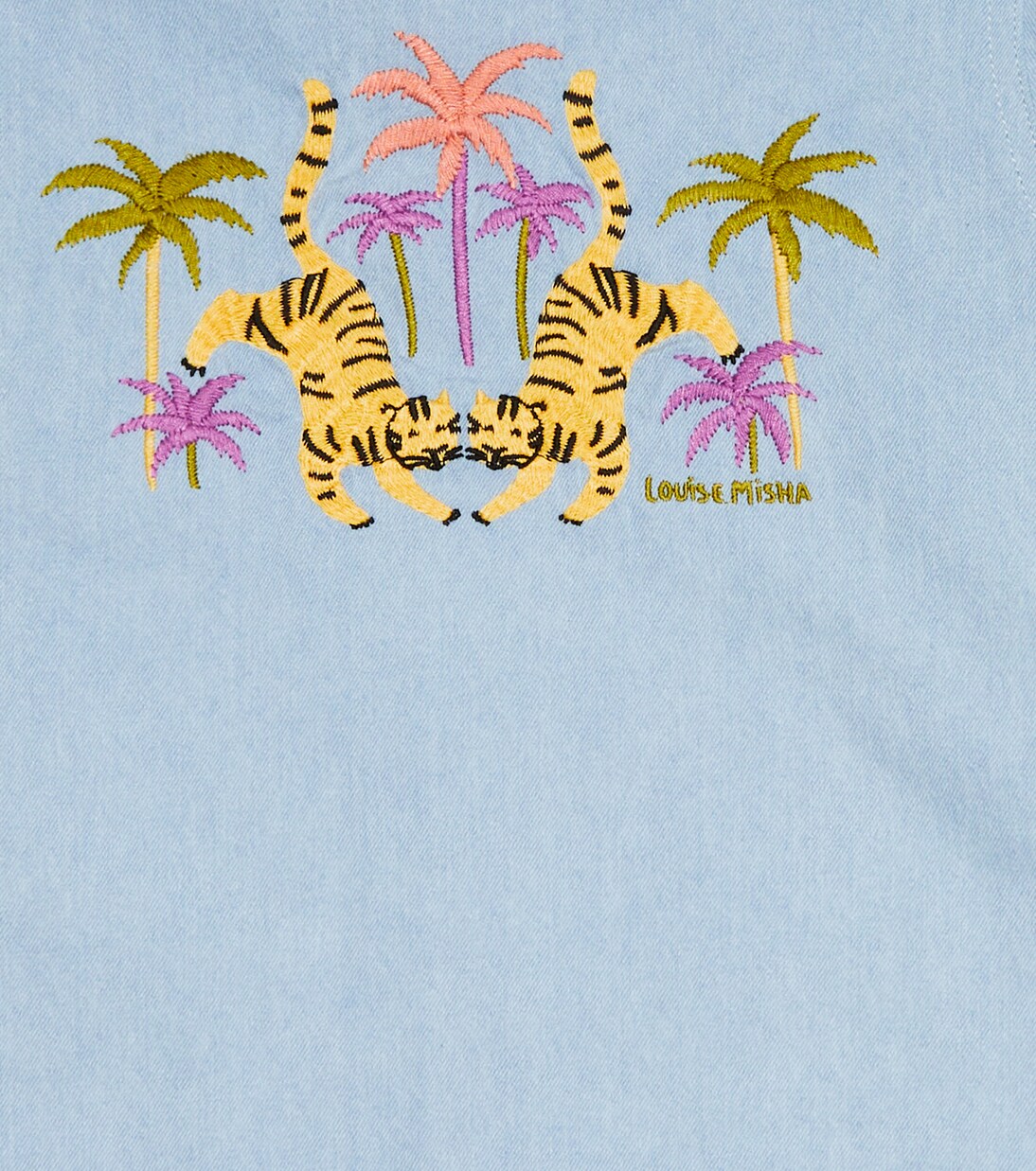 Raphael embroidered denim jacket | Louise Misha