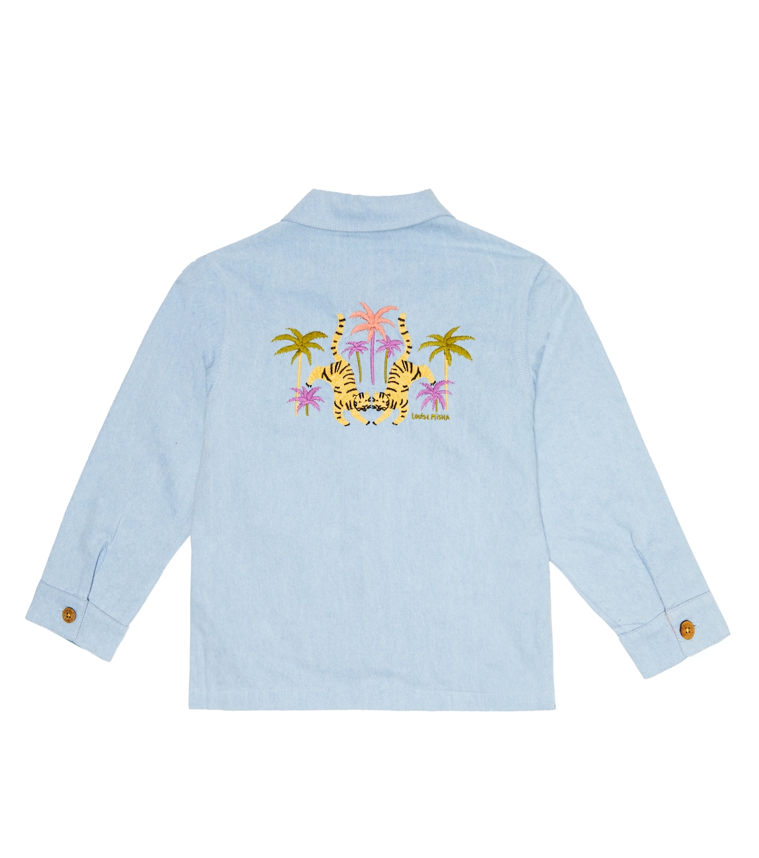 Raphael embroidered denim jacket | Louise Misha