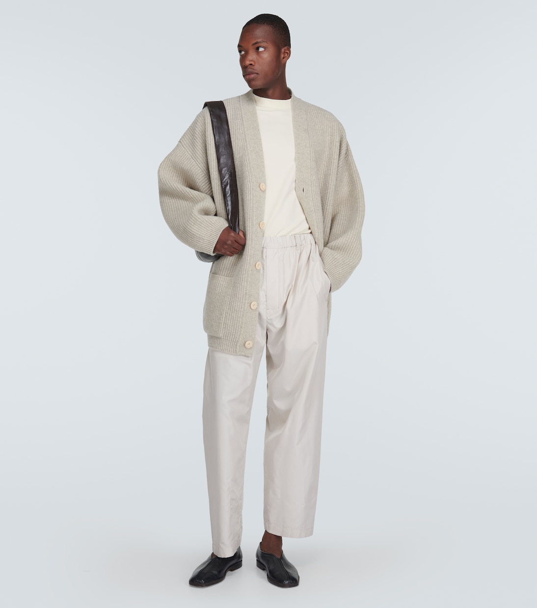 Pantaloni regular in seta | Lemaire